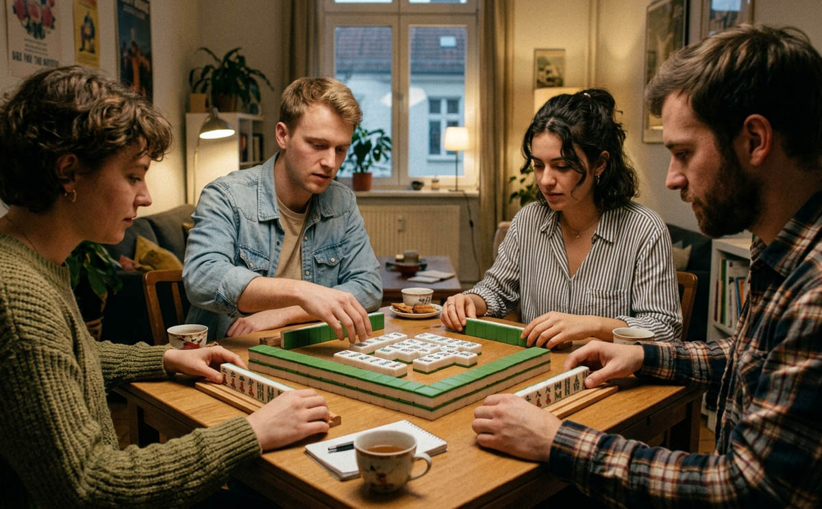 Actualmente, el Mahjong se ha vuelto un juego muy popular en Occidente (Foto: IA)