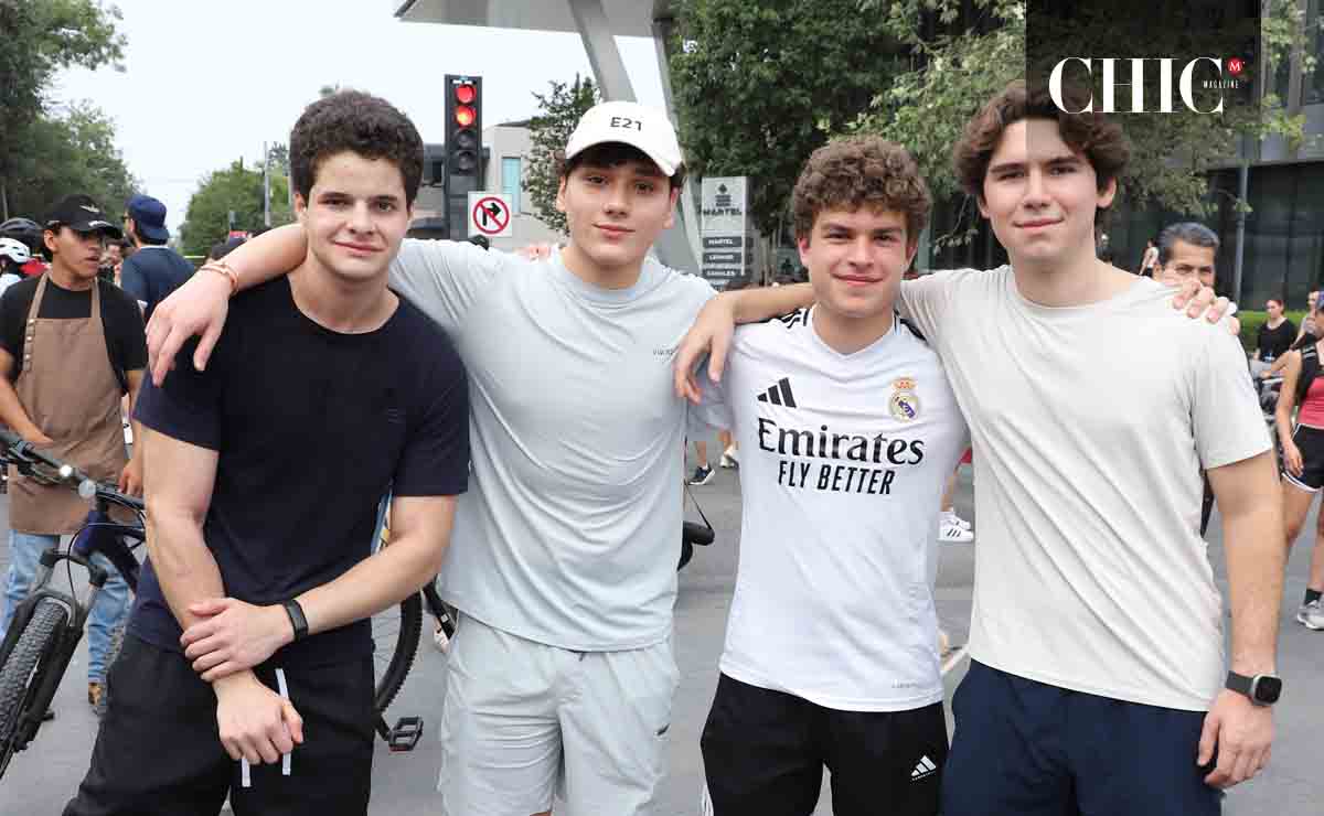 Nicolas Gracia, Diego Luna, Welester Silva y Alonso Herrera / Fotos: Roberto Alvarado