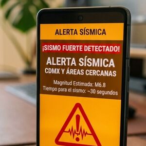 Alerta sísmica: ¿qué hacer si no sonó durante el simulacro en tu celular? (Foto: IA)
