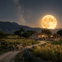 La Luna de Cosecha 2026 podrá observarse desde México (Foto: IA)