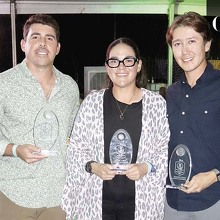 Marcelo Cazaubon, Alicia Malagon y Edgar Fernández
