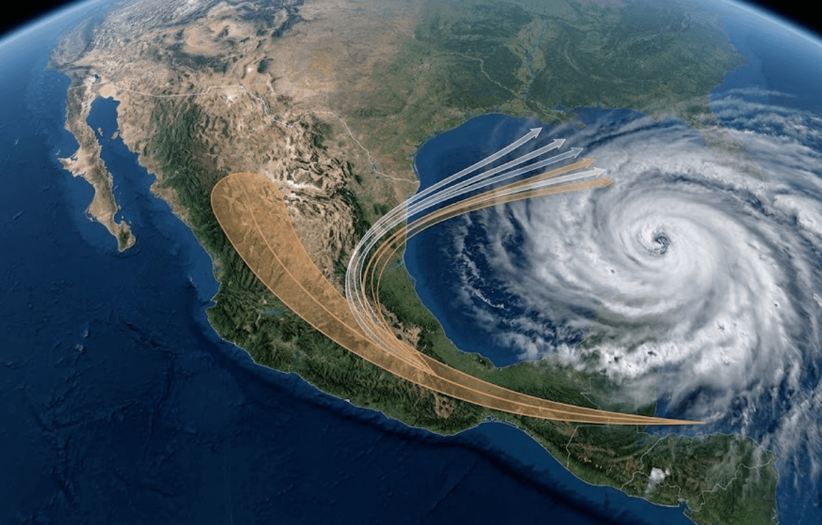 Tormenta tropical (Imagen IA)
