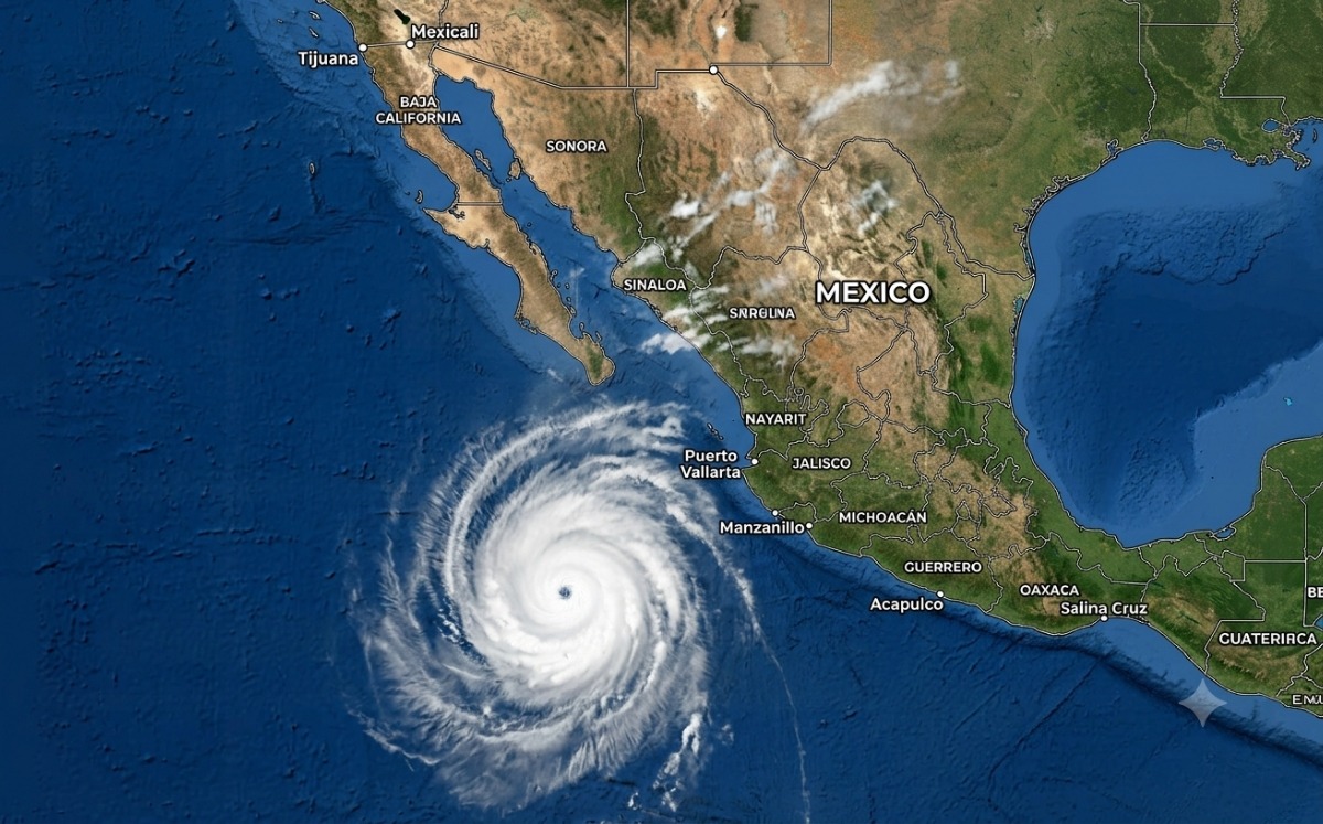 Trayectoria del huracán 'Polo' en vivo: ¿Entrará a México? (Foto: IA)