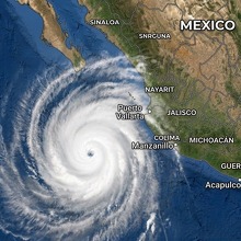 Huracán 'Polo' llega a Categoría 5: zonas de impacto en México (Foto: IA)