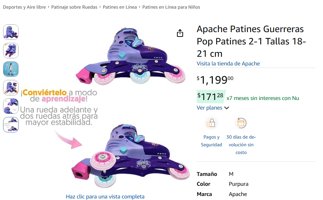 ¿Cuánto cuestan y dónde puedes comprar los patines de “Las Guerreras K-Pop"? (Foto: Amazon)