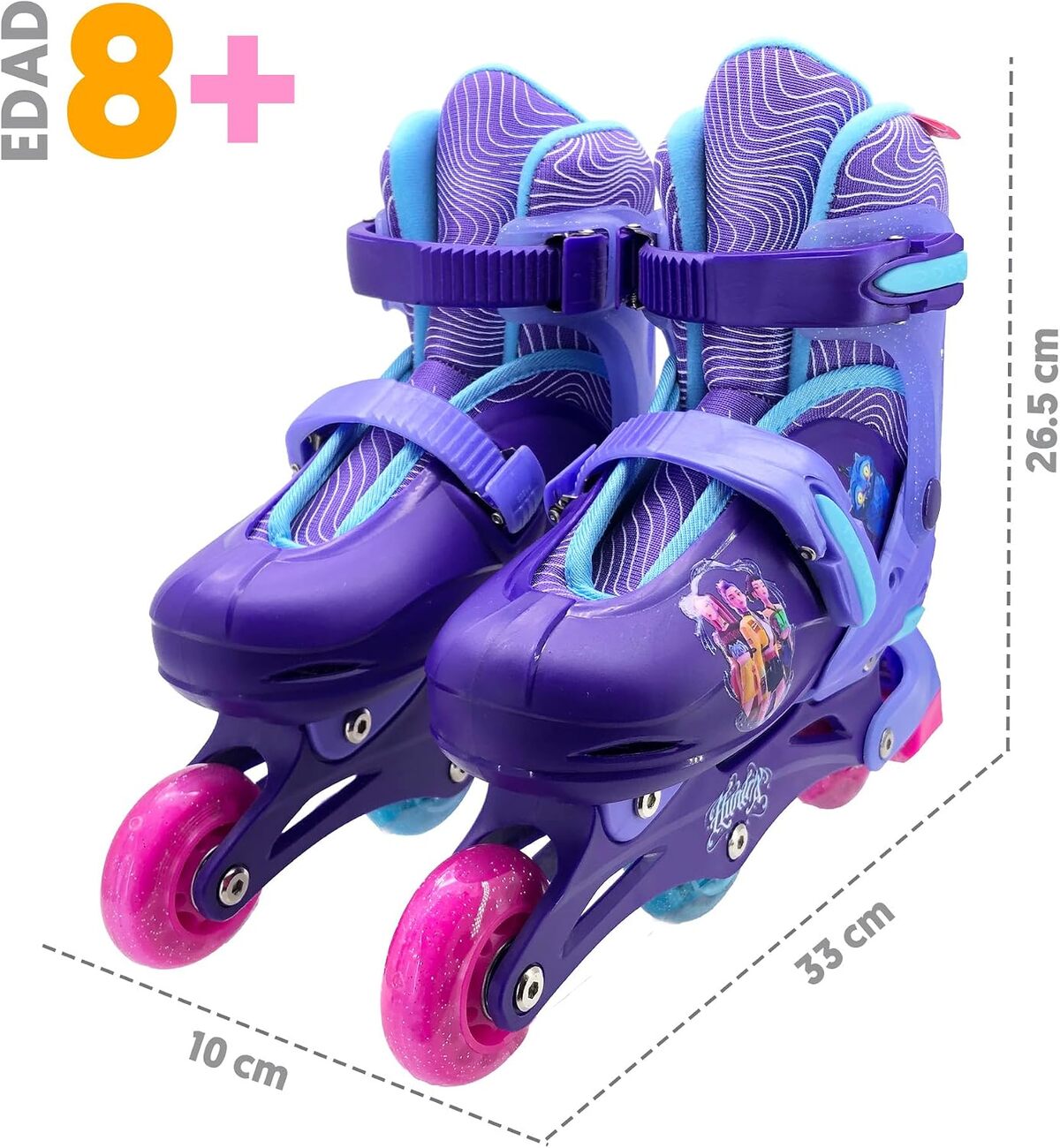 Así son los patines Apache inspirados en “Las Guerreras K-Pop” (Foto: Amazon)
