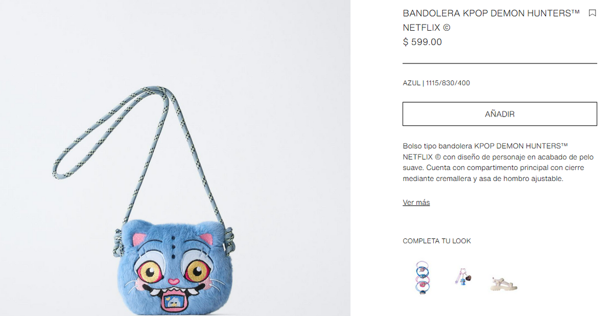 ¿Cuánto cuesta el mini bolso de Derpy inspirado en “KPop Demon Hunters"? (Foto: Zara)