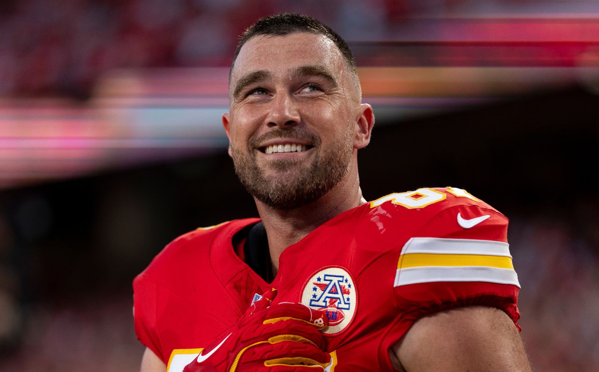 Travis Kelce reacciona a “Cleveland!”, la nueva canción de Taylor Swift (Foto: Getty Images)