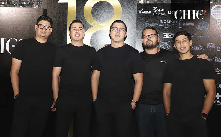 Fernando Díaz, Andres Cavazos, Adolfo Cavazos, Sebastian Perales y Miguel Olivares