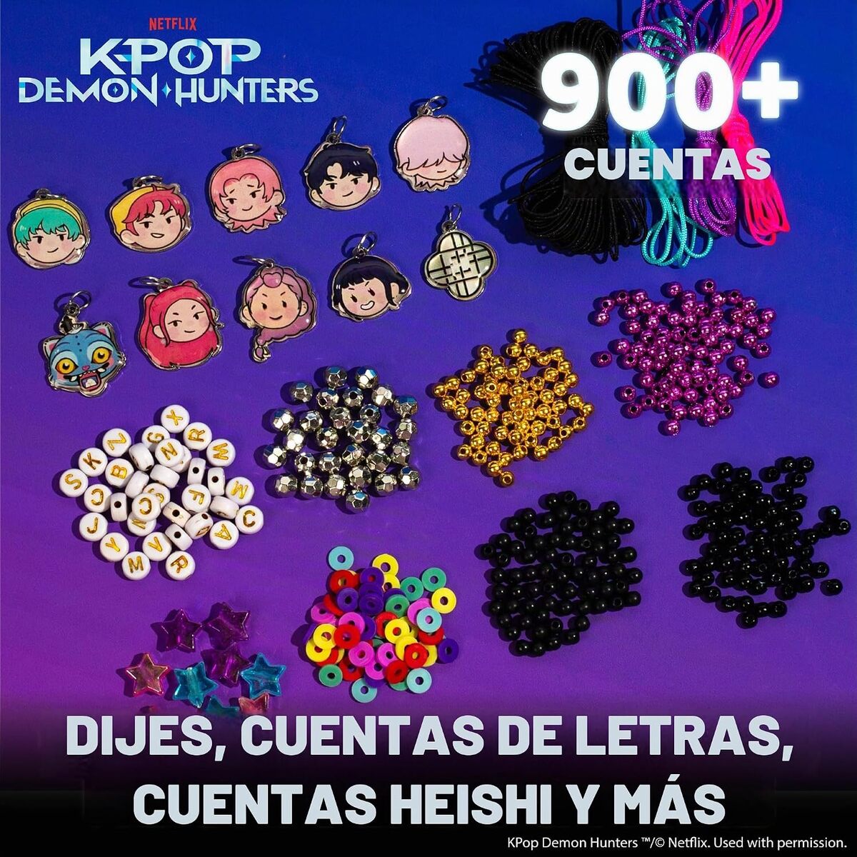 ¿Qué incluye el kit de pulseras de “KPop Demon Hunters”? (Foto: Amazon)