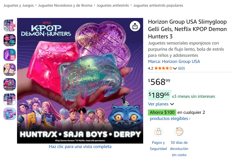 ¿Cuánto cuesta el pack de squishies inspirados en “Las Guerreras K-Pop”? (Foto: Amazon)