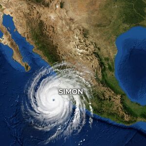 Huracán “Simon”: ¿cuándo y a qué hora tocaría tierra en México? (Foto: IA)