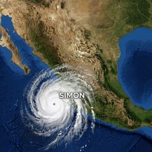 Huracán “Simon”: ¿cuándo y a qué hora tocaría tierra en México? (Foto: IA)