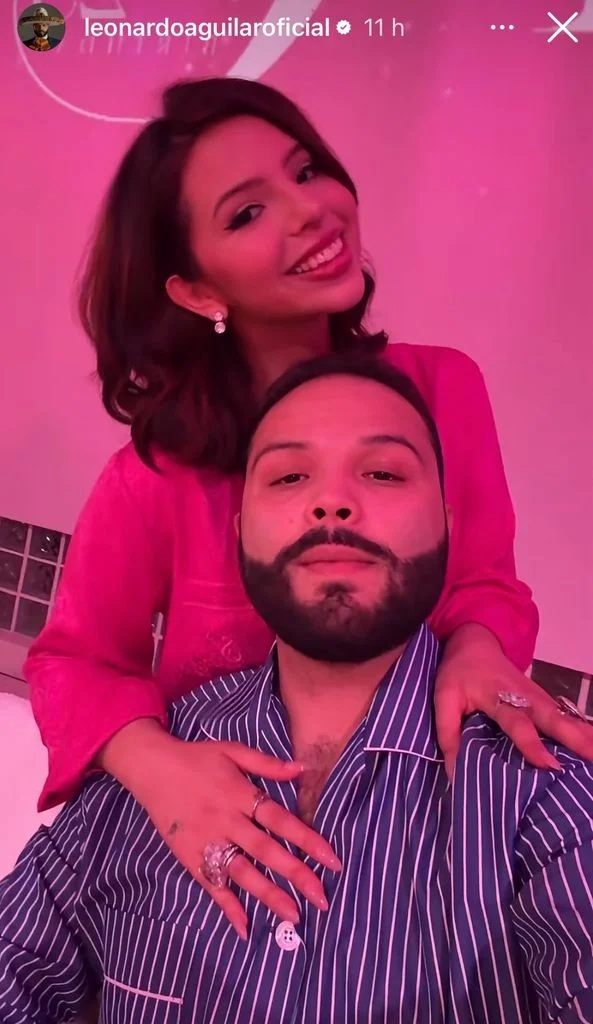 Ángela y Leonardo Aguilar (Foto: Instagram)