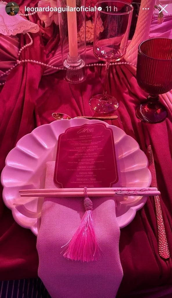 El menú de la fiesta de Ángela Aguilar por su cumpleaños 23 (Foto: Instagram)