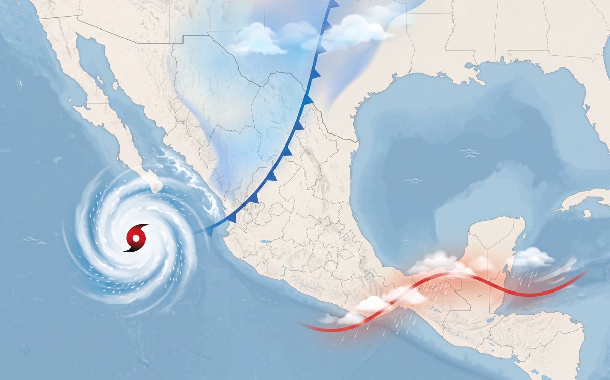 Frente frío, onda tropical y huracán "Simón": Estados afectados (Foto: Freepik)