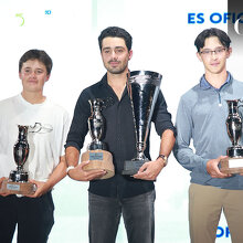 Ganadores del primer lugar. Pablo Fernández, Santiago García y Toño Safa