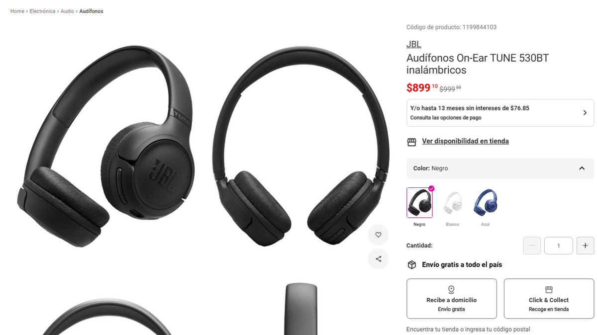 Liverpool remata audífonos inalámbricos JBL (Foto: Liverpool)