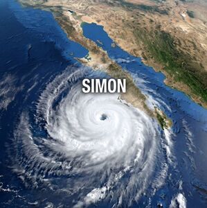 Huracán “Simon” cambia de trayectoria: ¿qué estados serán afectados? (Foto: IA)