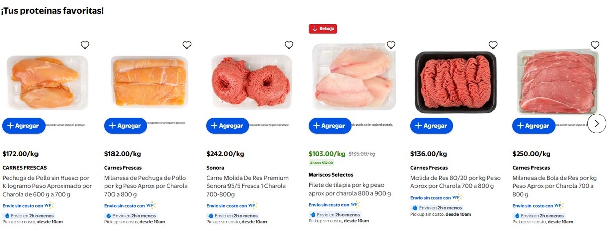 Ofertas en carnes, pollo y pescado por Martes de Frescura en Walmart