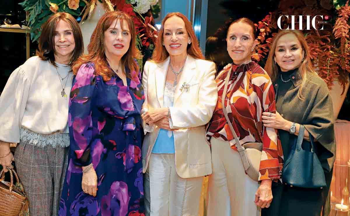 María Lozano, Magaly garza, Maru Calderón, Gachi Calderón y Sandra Rodríguez / Fotos: Daniel Saldívar