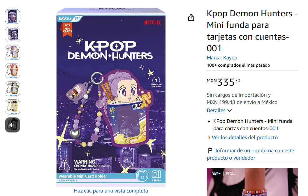 ¿Cuánto cuestan los photocard holders inspirados en “Las Guerreras K-Pop”? (Foto: Amazon)