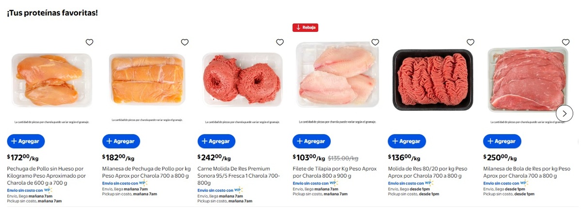 Frescura Todos los Días en carnes y pescados (Foto: Walmart)