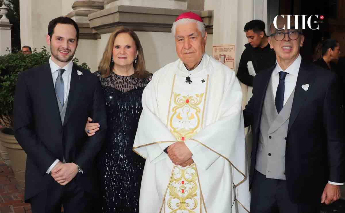 Papás de la novio. Santiago Canales, Celina Lankenau de Canales, Rogelio Cabrera y Marcelo Canales / Fotos: Roberto Alvarado