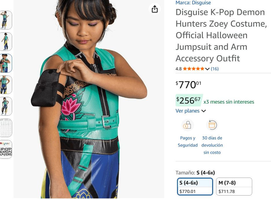 ¿Cuánto cuesta el disfraz de Mira de “KPop Demon Hunters”? (Foto: Amazon)